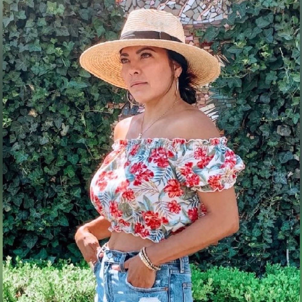 Floral crop top